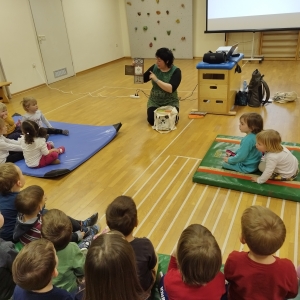 Obisk knjižničarke Polone Obisk knjižničarke Polone