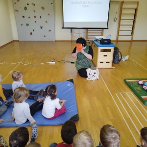 Obisk knjižničarke Polone Obisk knjižničarke Polone