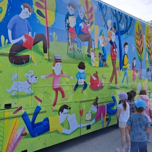 OBISK NOVEGA BIBLIOBUSA OBISK NOVEGA BIBLIOBUSA