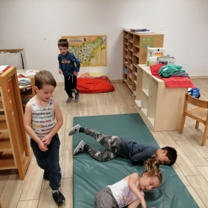 Telovadnica v skupini Zakladi