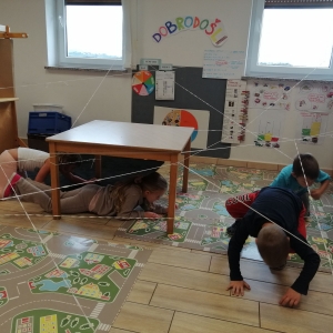 Telovadnica v skupini Zakladi