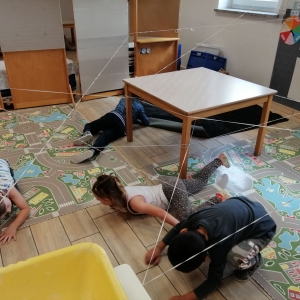 Telovadnica v skupini Zakladi