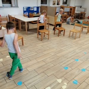 Telovadnica v skupini Zakladi