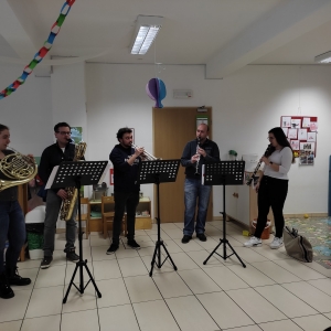 Obisk glasbenikov Pihalnega orkestra Brda Obisk glasbenikov Pihalnega orkestra Brda