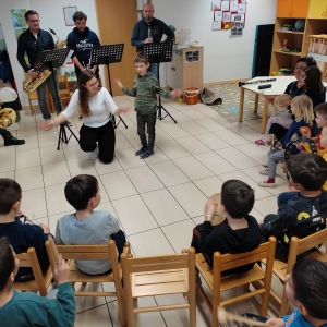 Obisk glasbenikov Pihalnega orkestra Brda Obisk glasbenikov Pihalnega orkestra Brda