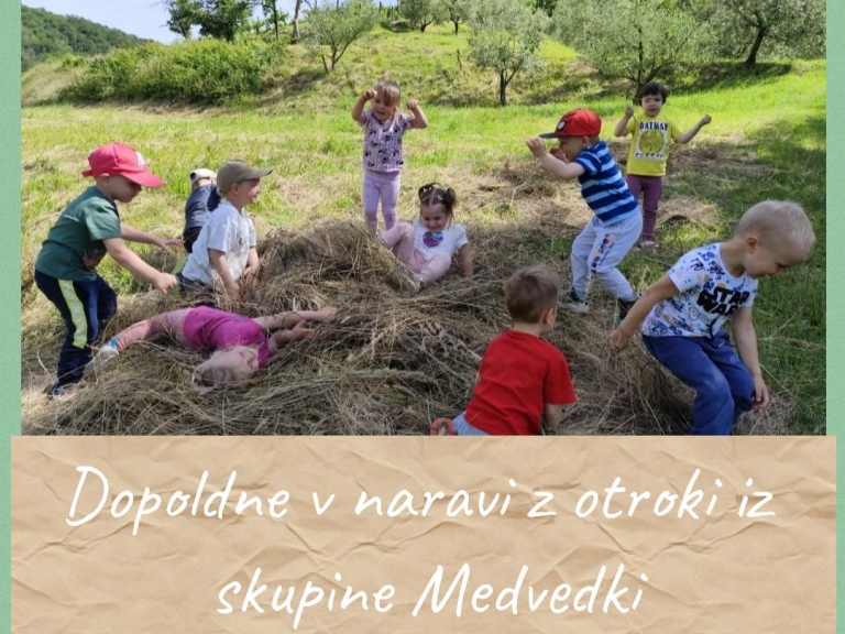 DOPOLDNE V NARAVI V SKUPINI MEDVEDKI