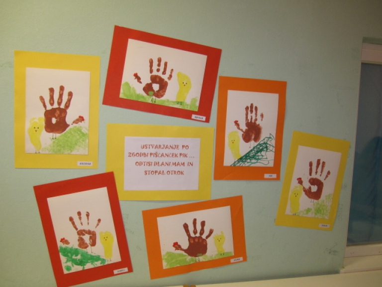 Piščanček Pik v beli igralnici