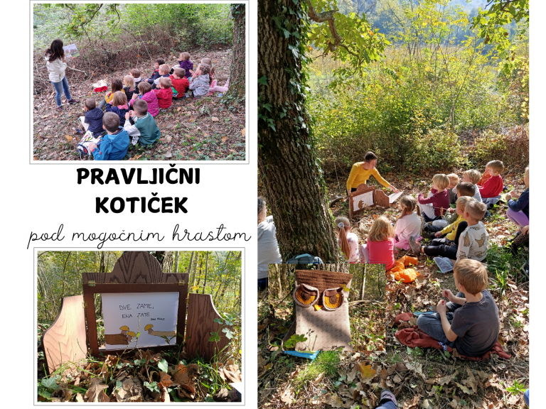 Pravljični kotiček pod mogočnim hrastom